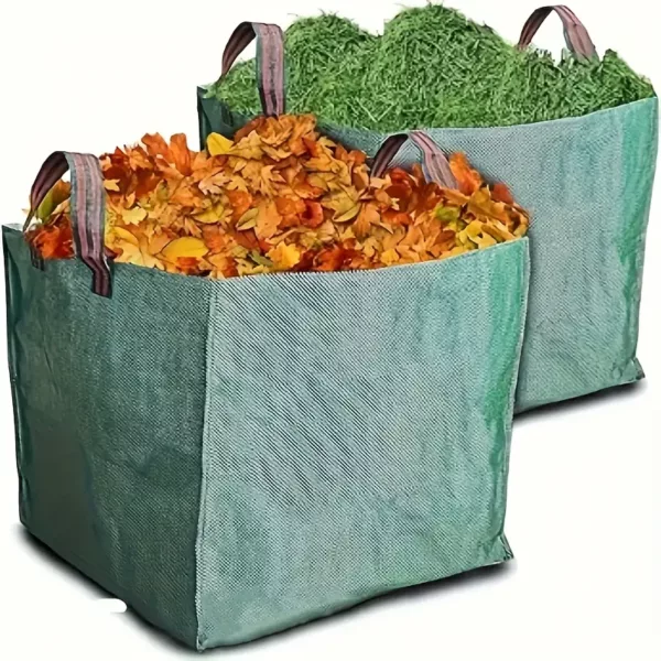 Sacs à déchets verts réutilisables – lot de 2 sacs de jardin robustes