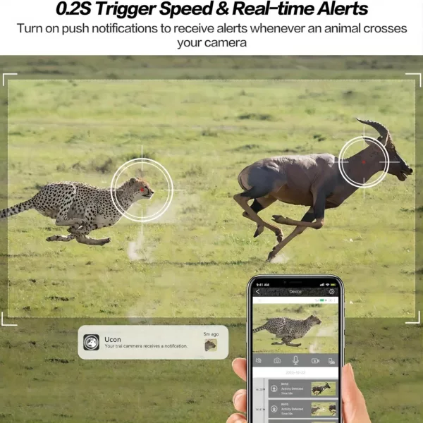 Caméra de chasse Solaire 4G LTE HD avec vision nocturne – détection de mouvement – Image 5