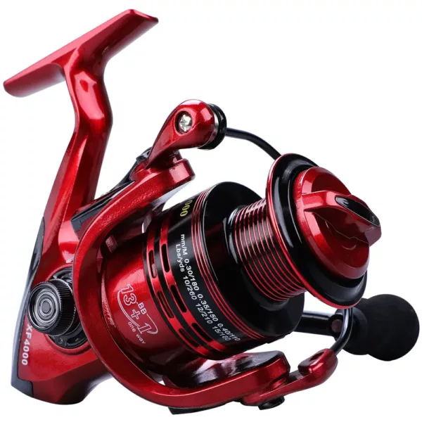 Moulinet de pêche 13+1BB en aluminium CNC – frein fluide, eau douce et salée