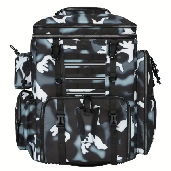 Sac à dos de pêche avec 4 boîtes de rangement et porte-cannes intégré