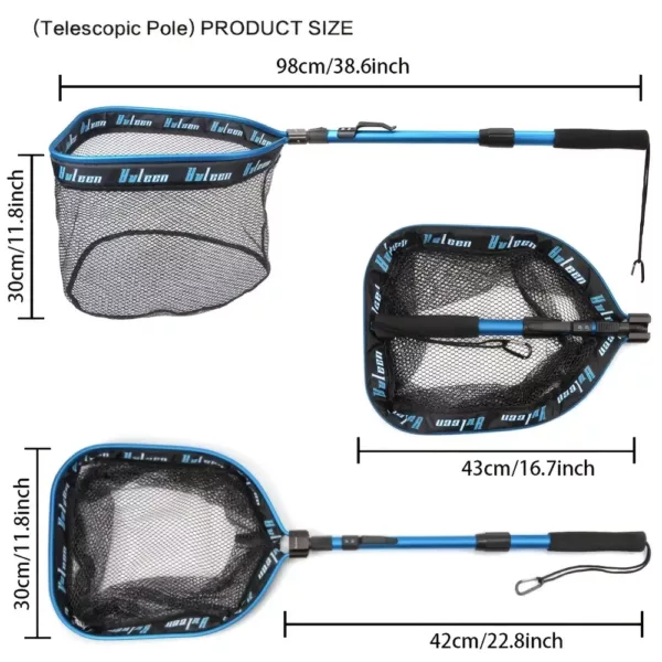 Filet de pêche flottant en nylon résistant – accessoire filetage lac ou mer
