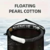 Filet de pêche pliable avec flotteur – panier à poissons robuste et portable
