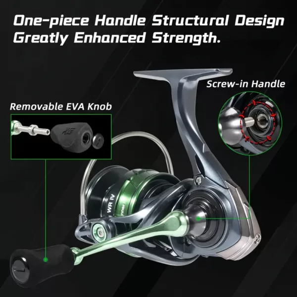 Moulinet de pêche spinning WR Series – robuste et fluide pour eau douce et salée