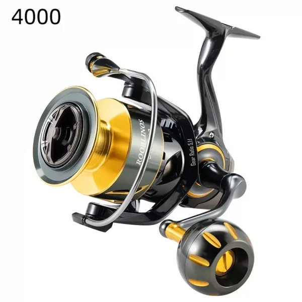 Moulinet de pêche rotatif en métal à frein puissant 12 kg – 9+1 roulements