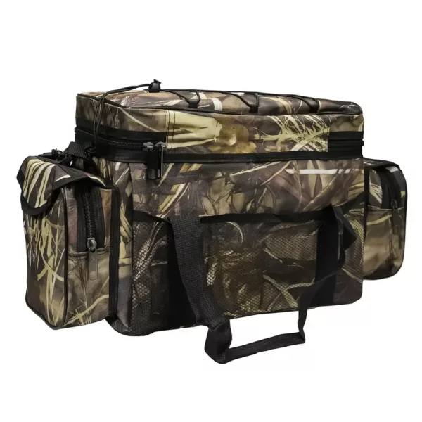 Sac de pêche à bandoulière camouflage – rangement équipement mer et carpe