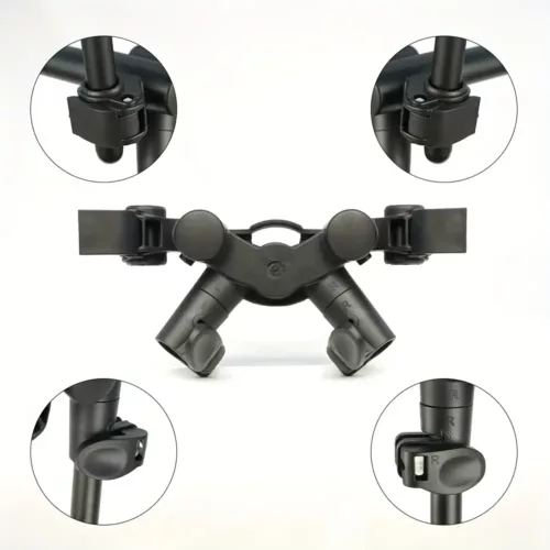 Support de canne à pêche 3 postes en alliage d’aluminium réglable et stable
