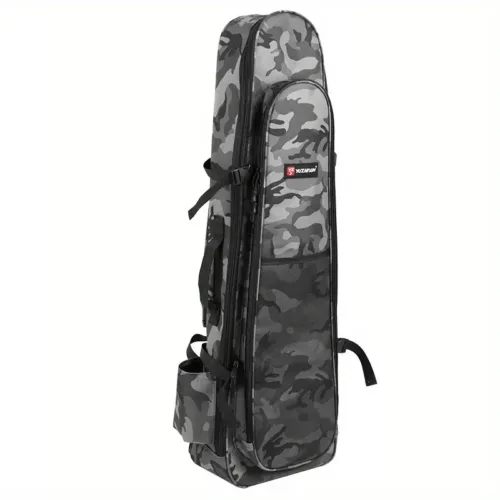 Sac à cannes à pêche rigide avec bretelles doubles – rangement multi-compartiments