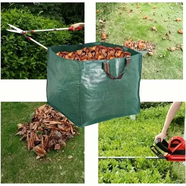 Sacs à déchets verts réutilisables – lot de 2 sacs de jardin robustes