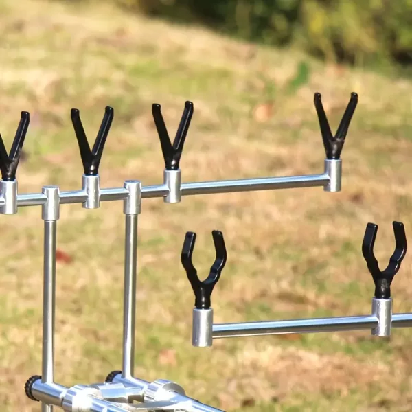 Support canne à pêche pliable aluminium 5 emplacements – usage bateau et mer
