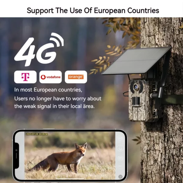 Caméra de chasse Solaire 4G LTE HD avec vision nocturne – détection de mouvement – Image 6