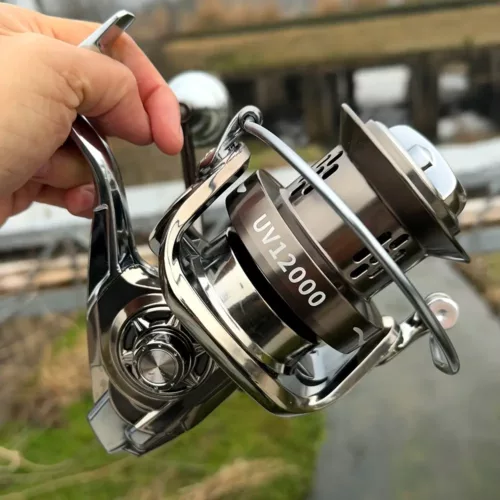 Moulinet de pêche spinning métal robuste – frein puissant et rotation fluide
