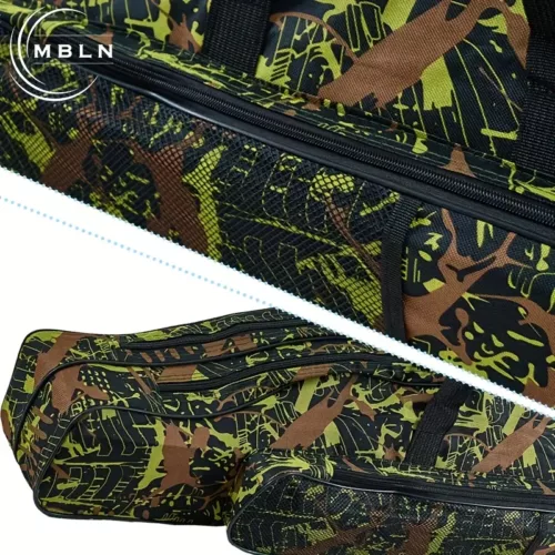 Sac de pêche à deux compartiments avec bandoulière – rangement résistant et pliable