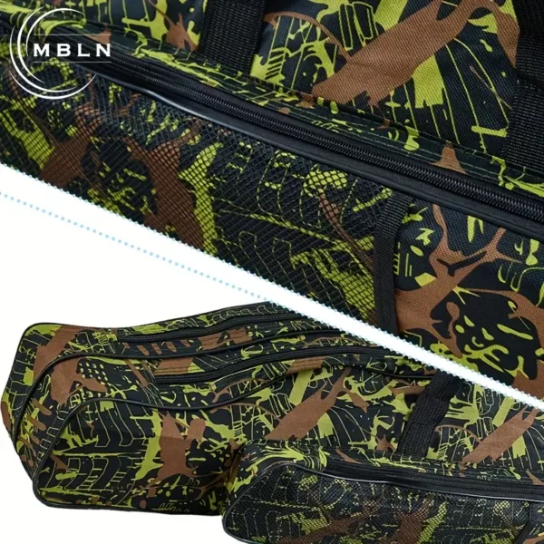 Sac de pêche à deux compartiments avec bandoulière – rangement résistant et pliable
