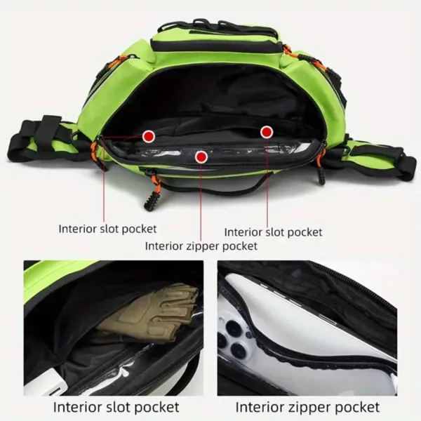 Sac de pêche à bandoulière multi-poches – rangement pratique pour leurres et accessoires