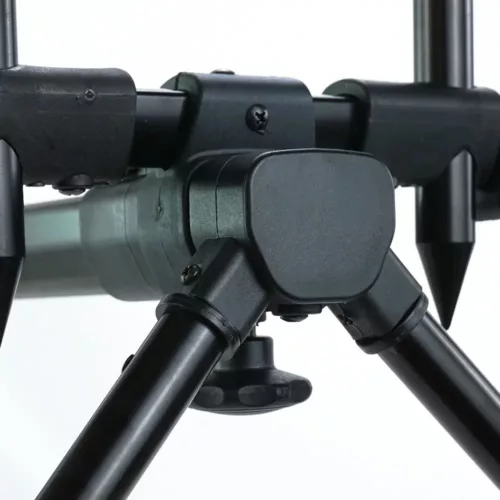 Support de canne à pêche en aluminium résistant – fixation sol stable et pivotante
