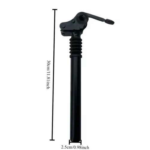 Tige de selle télescopique avec siège pivotant 360° et amortisseur intégré