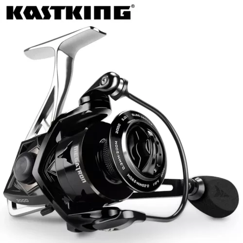 Moulinet spinning pêche eau salée – 18 kg frein carbone, 7+1 roulements