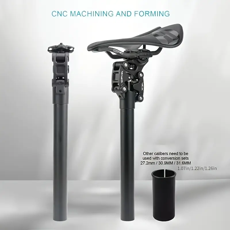 Tige de selle télescopique suspendue pour VTT – confort et amorti renforcé