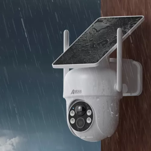 Caméra de surveillance extérieure WiFi solaire 3MP – vision couleur et audio bi-directionnel