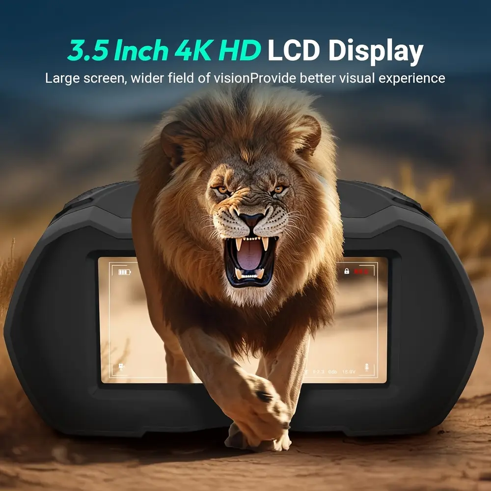 Jumelles vision nocturne infrarouge 4K avec écran LCD et enregistrement vidéo