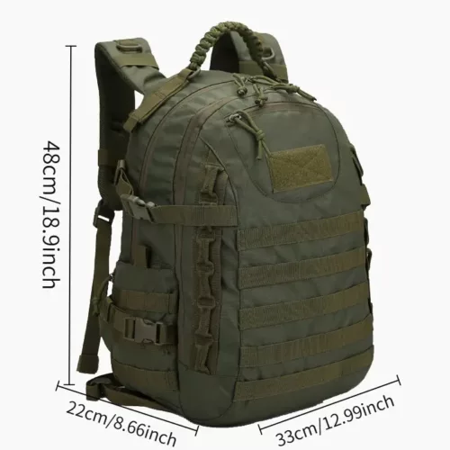 Alternative view of Sac à dos randonnée imperméable grande capacité 50L – nylon léger noir