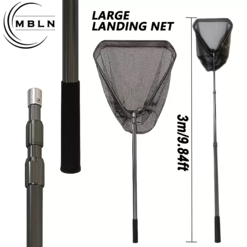 Epuisette télescopique pliable pour aquarium ou bassin – Manche extensible
