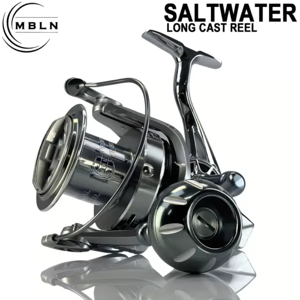 Moulinet spinning en métal longue distance – robuste et fluide pour pêche sportive