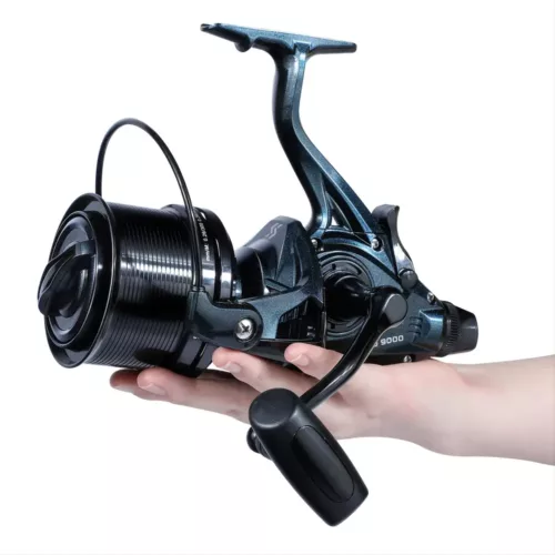 Moulinet de pêche spinning haute capacité – frein puissant et récupération fluide