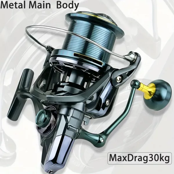 Moulinet de pêche haute résistance 30 kg – longue portée eau douce et salée