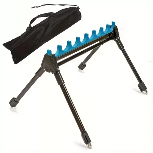 Support de cannes à pêche 8 emplacements – kit repose-cannes stable et sécurisé