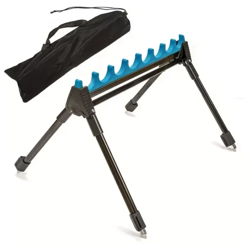 Support de cannes à pêche 8 emplacements – kit repose-cannes stable et sécurisé