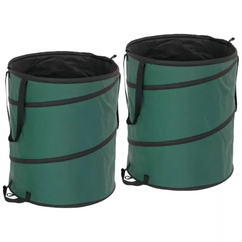 Sacs à déchets de jardin autoportants avec fermeture zippée – lot de 2 robustes et réutilisables