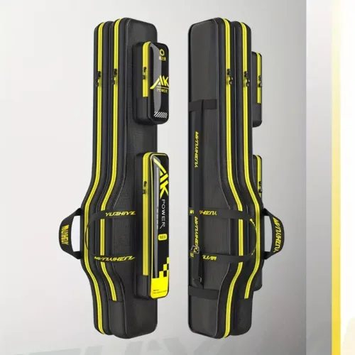 Housse de transport canne à pêche – étui rigide zippé avec sangle ajustable
