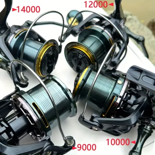 Moulinet de pêche rotatif haute tension – traînée 30 kg ambidextre robuste