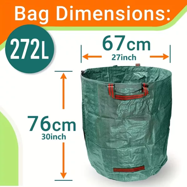 Sacs à déchets de jardin renforcés – lot de 3 résistants et réutilisables