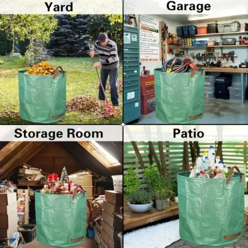 Sacs de jardin réutilisables avec poignées – lot de 3 pour déchets verts
