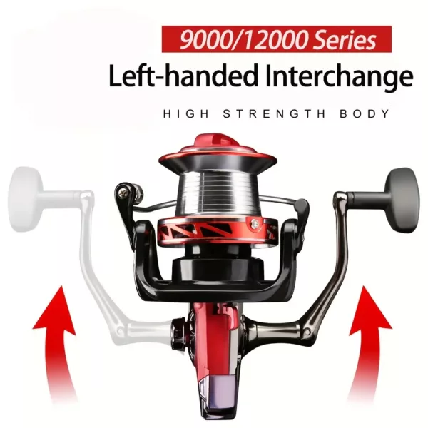 Moulinet spincasting haut rendement série 9000/12000 – pêche eau douce ou salée