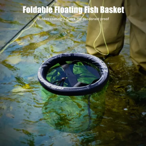 Panier de pêche flottant pour poissons – filet maillage nylon robuste