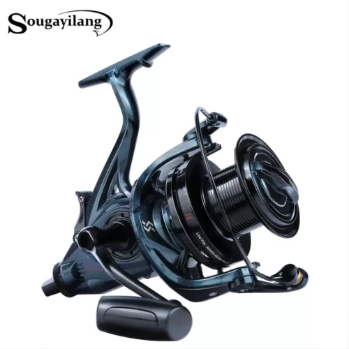 Moulinet de pêche spinning haute capacité – frein puissant et récupération fluide