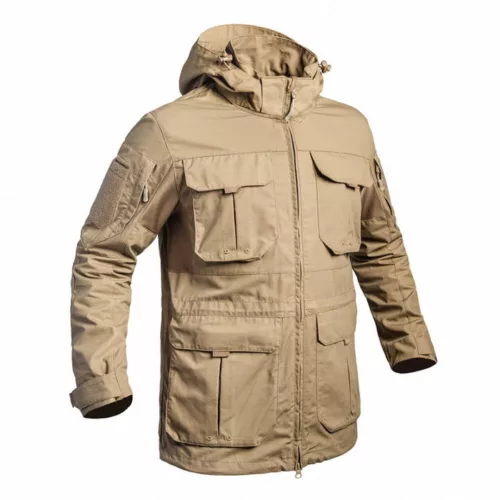Alternative view of Veste Longue Militaire Sable Fighter